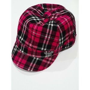 Disney Pink Plaid Adjustable Cap with Rhinestone Mickey